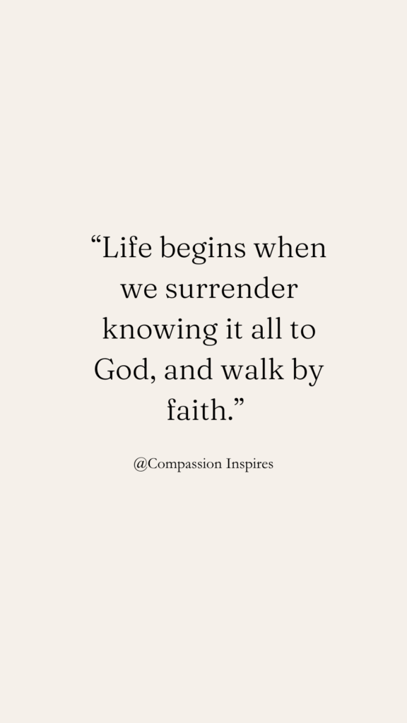 Surrendering to God quotes.