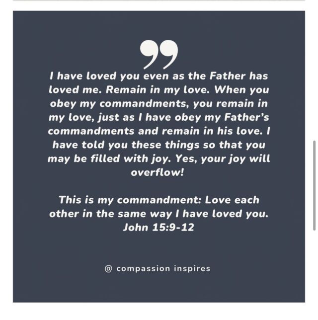 Monday reminder. Let’s not just talk about Jesus or what we know of him. Let us show people we are of him. Let people see Jesus through you. Some people can be harder to love than others, but let’s call on the one who helps us. Have a peaceful Monday, friends. 

With Love, 
Em

#bibleverseoftheday #mondayencouragement #mondayreminder #peace #lovegodlovepeople #christian #christianencouragement #compassioninspires #compassioninspiresblog